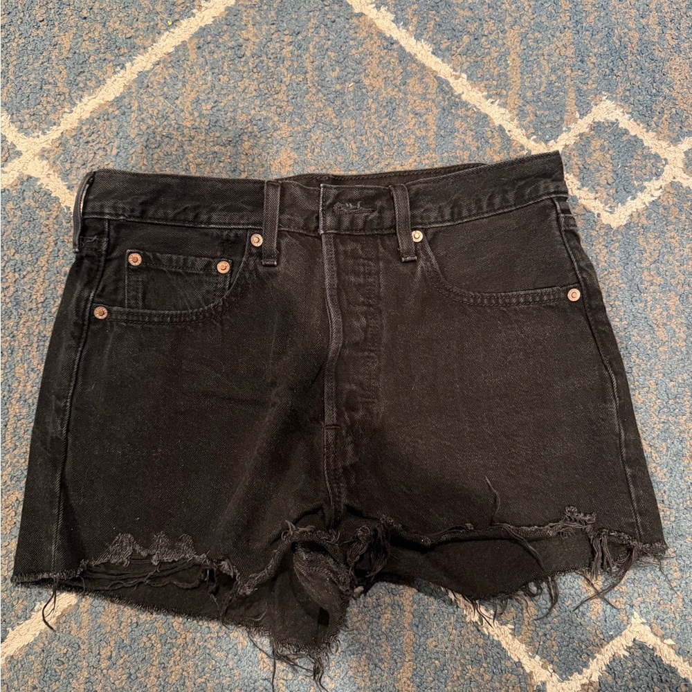 Levi's Black Jean Shorts